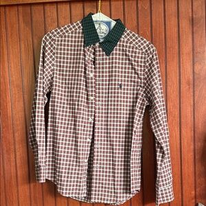 Ralph Lauren Red and Green Checkered Shirt